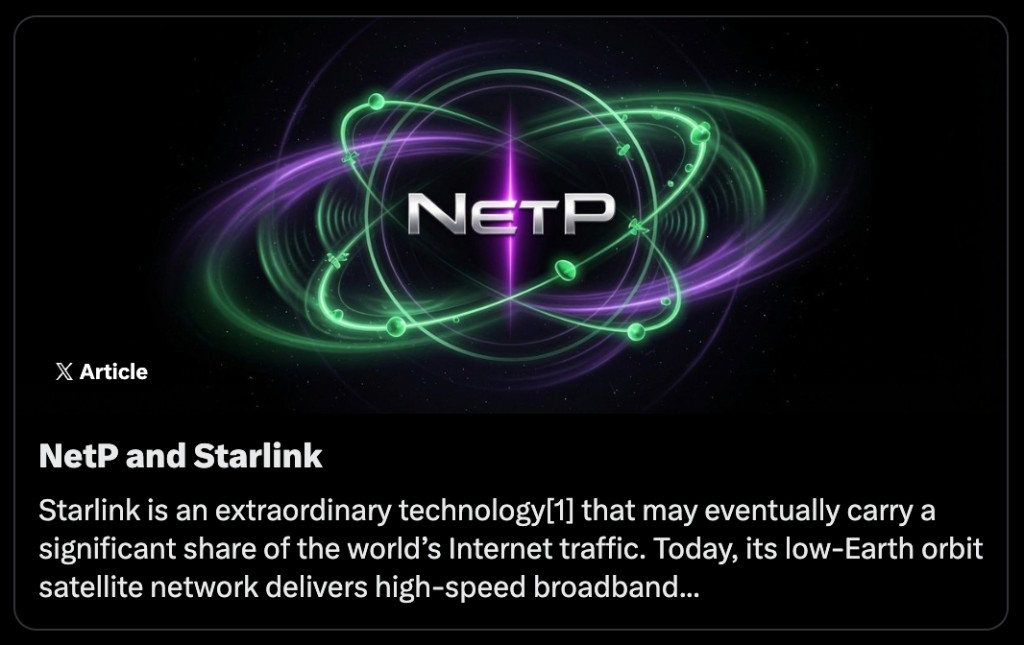 NetP and Starlink
